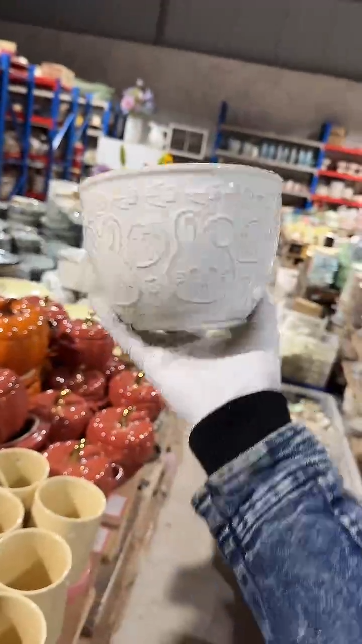陶瓷兔子面碗微瑕 凑满20元包邮