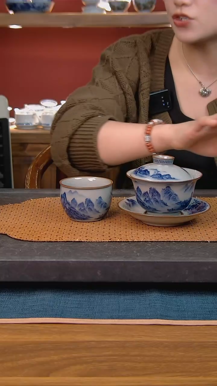 简装家用款2件套 老陶泥开片纹陶瓷茶具