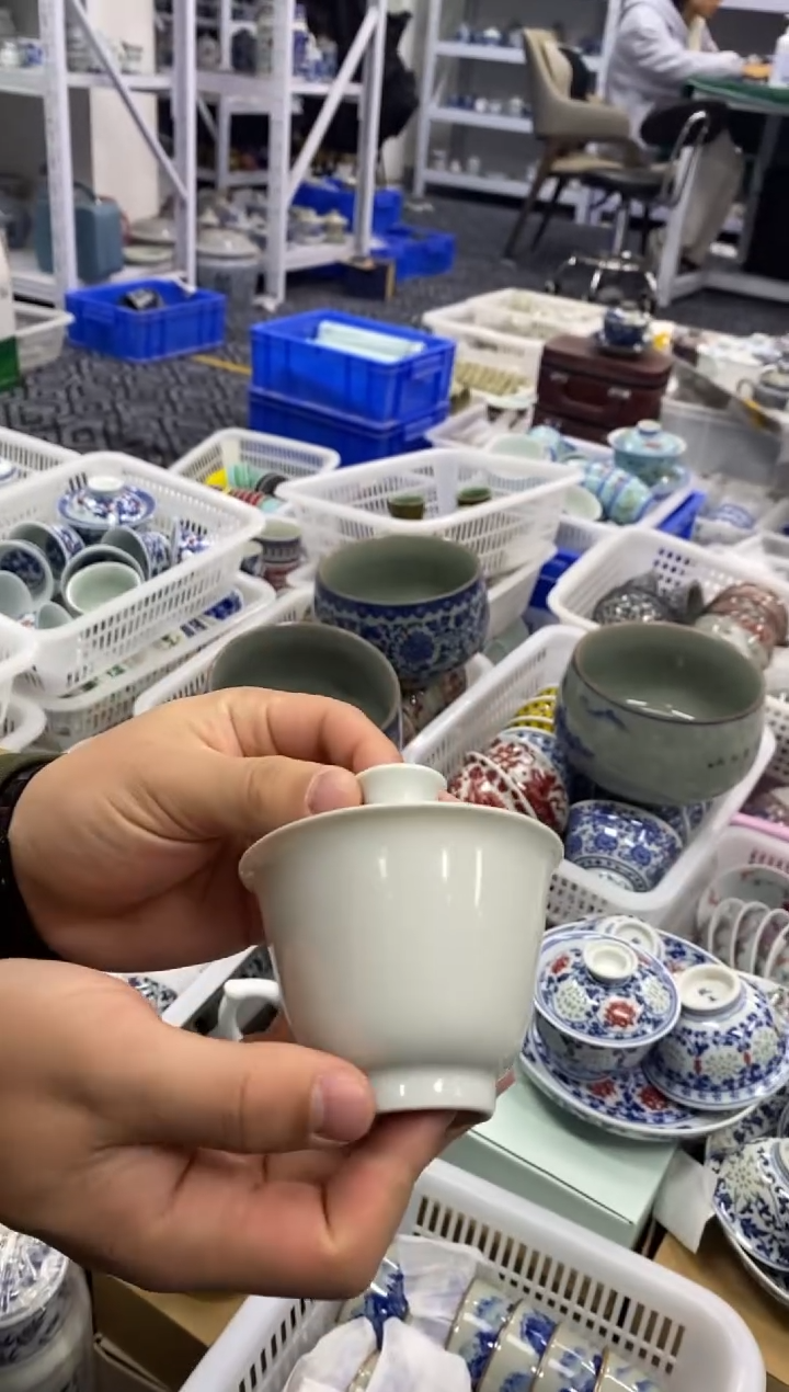 摆件陶景德陶瓷茶具容量约110