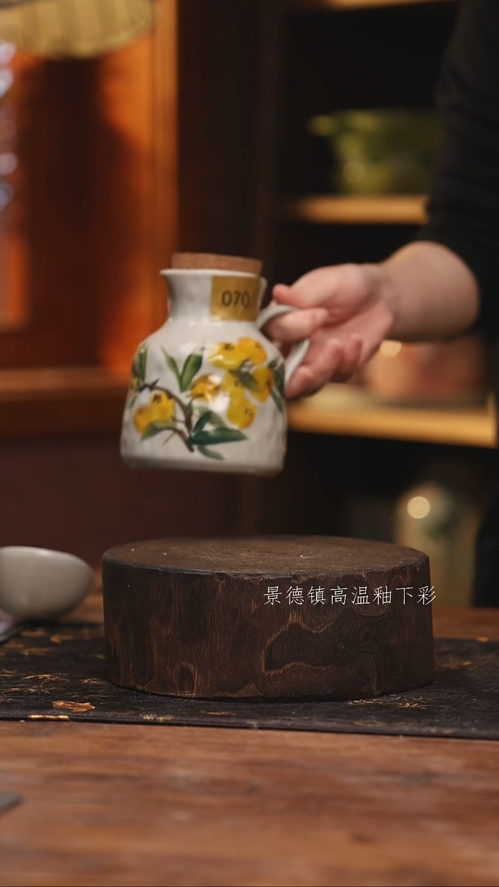 陶瓷景德镇高温釉下手绘陶瓷@L070@