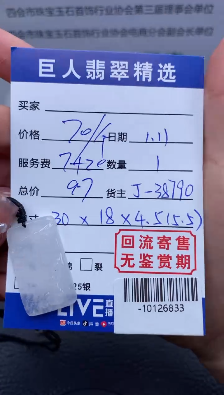 【闪购商品】翡翠颈饰未镶嵌-10126833