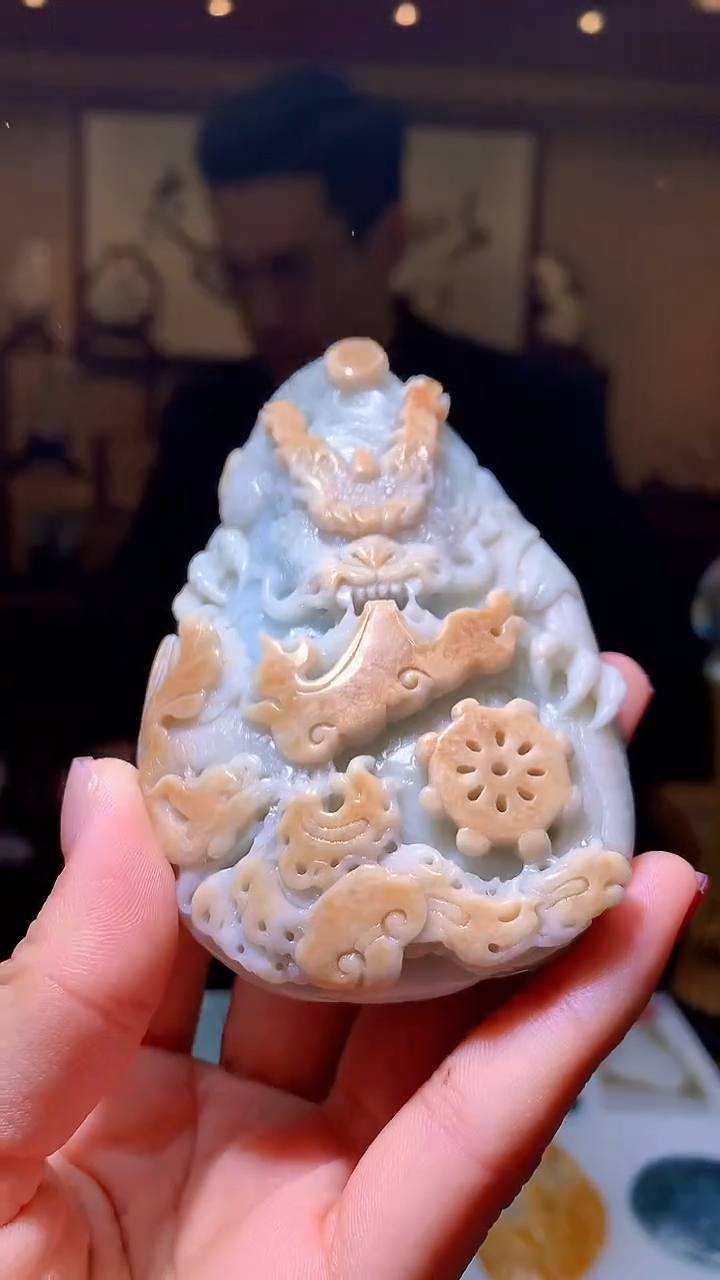 【闪购商品】定制翡翠未镶嵌1085hm-毛货挂件8