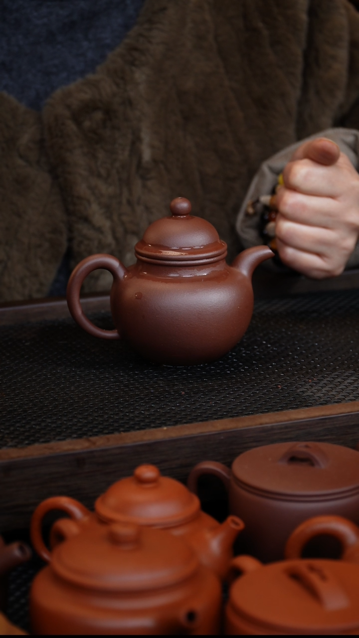 【闪购商品】紫砂茶壶寿珍裰球，黄龙源底槽清，200毫升