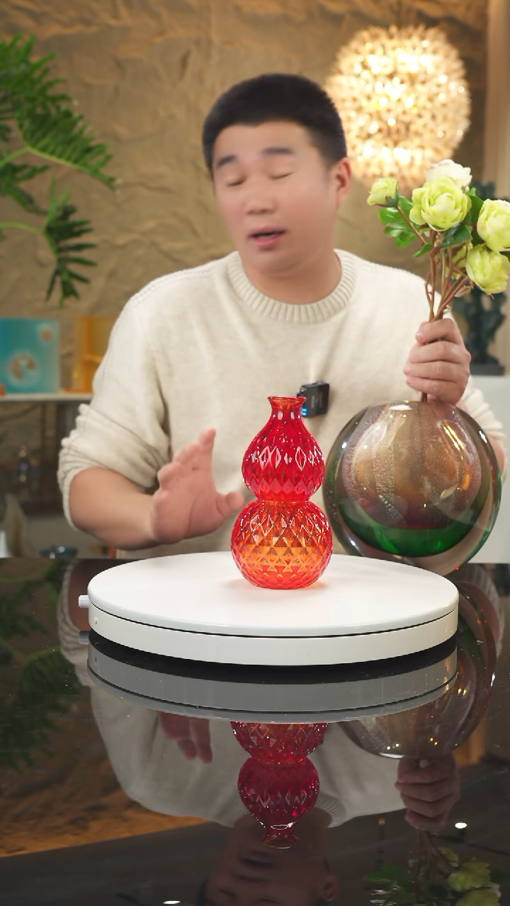 【闪购商品】摆件福利红色葫芦花瓶