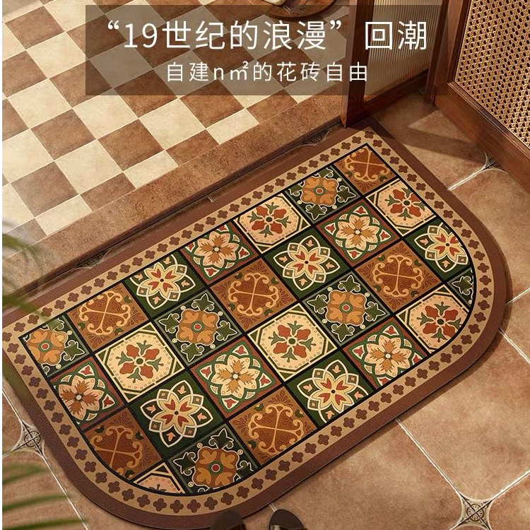 【夏季冲量】硅藻泥入户进门地垫吸水防滑垫浴室垫卧室垫轻奢耐脏