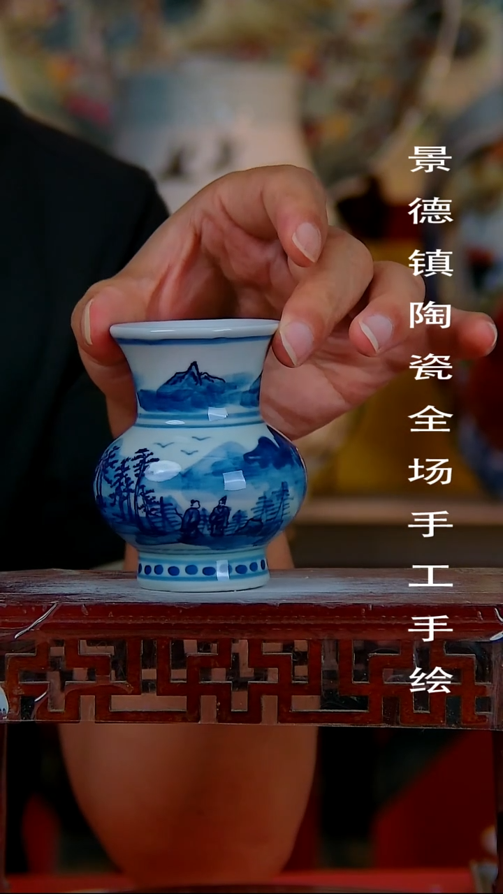 摆件景德镇陶瓷 全场手工手绘