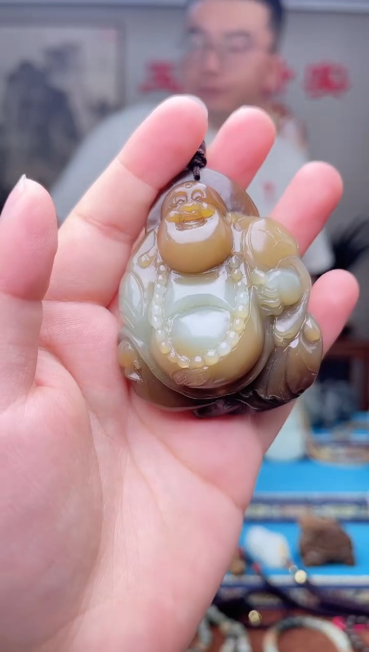 和田玉未镶嵌挂件1