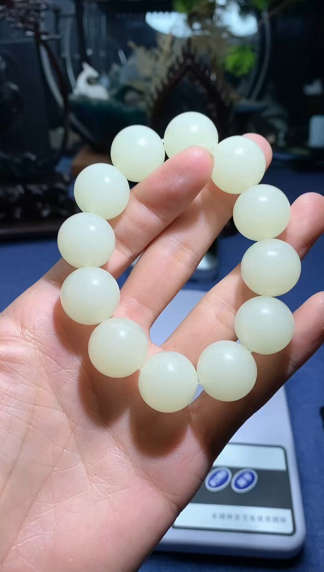 【闪购商品】和田玉颈饰未镶嵌和田玉蜂蜜水卡16mm