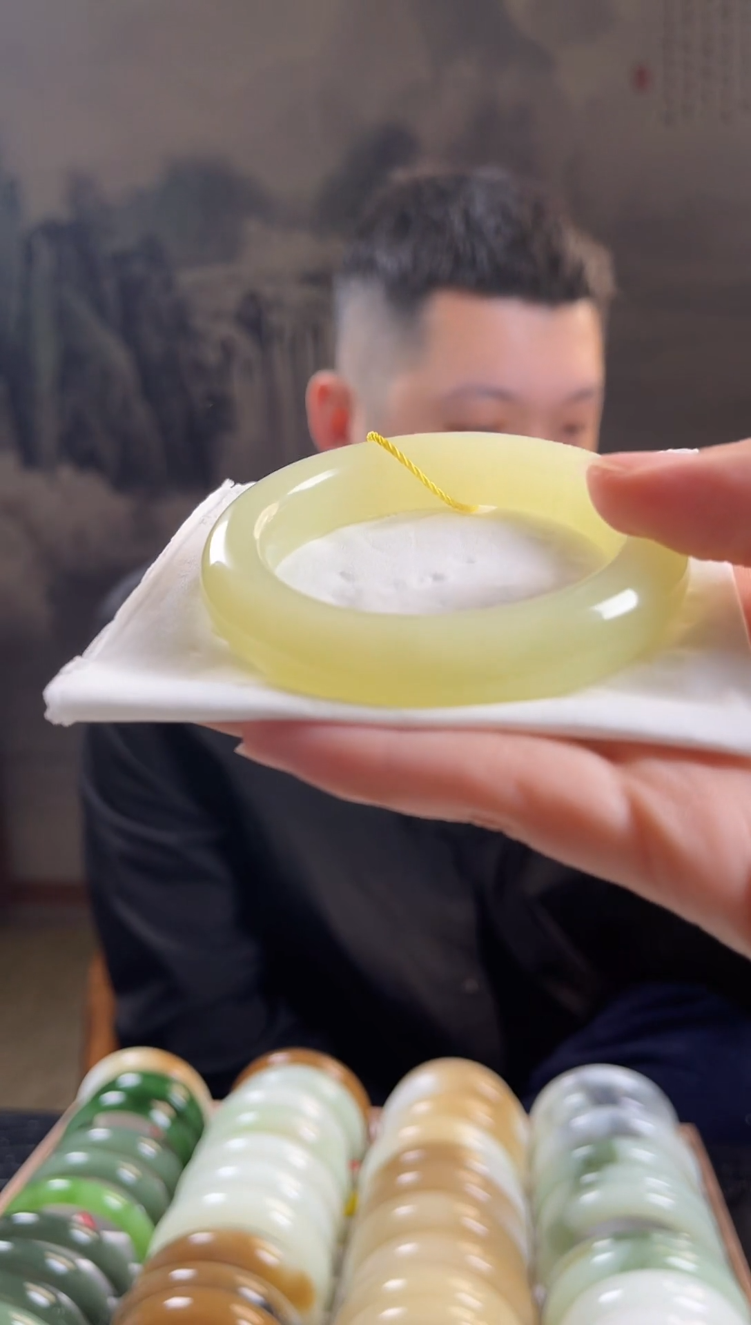 未镶嵌手镯和田玉51+圈口3680