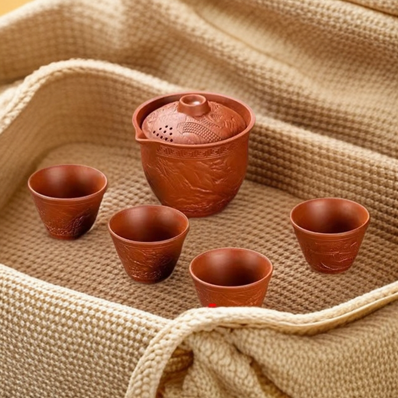 紫砂TJ006一壶四杯茶具