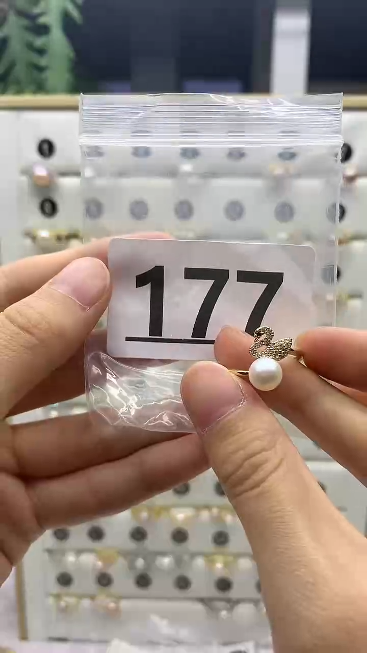 合金戒指淡水珍珠177