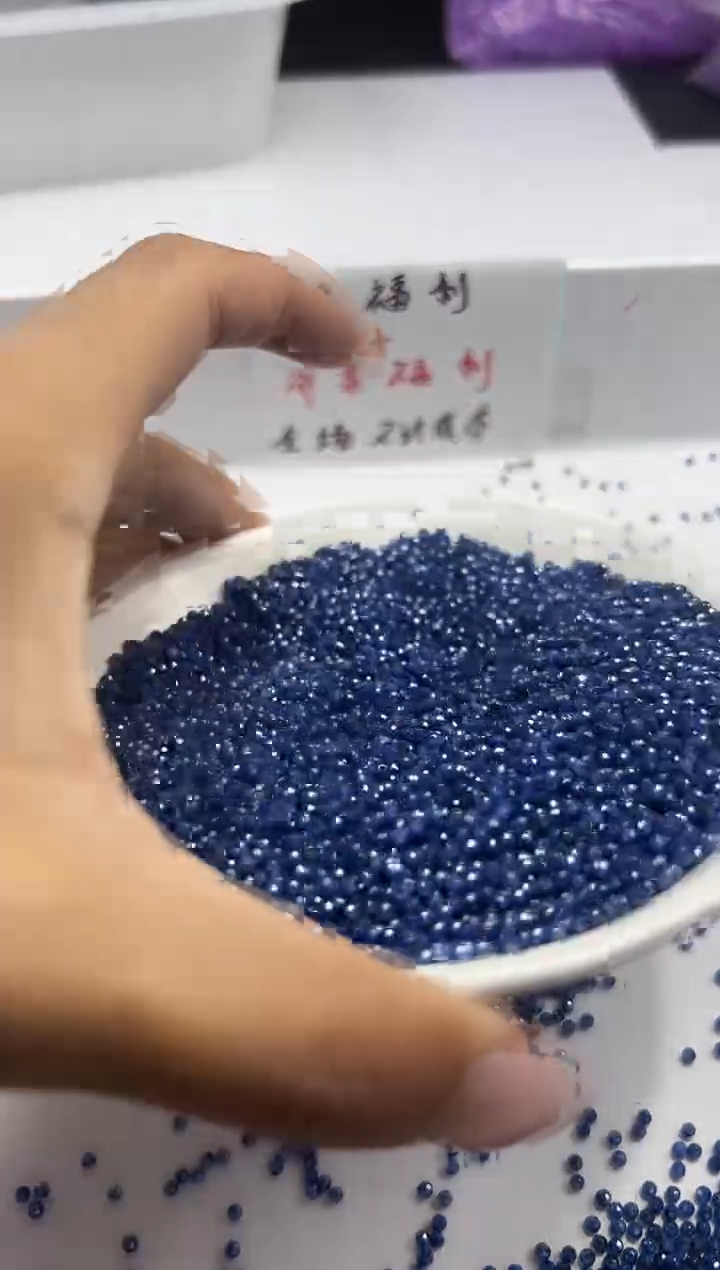 颈饰未镶嵌尖晶石x1317深海蓝切面锆*石2mm*100