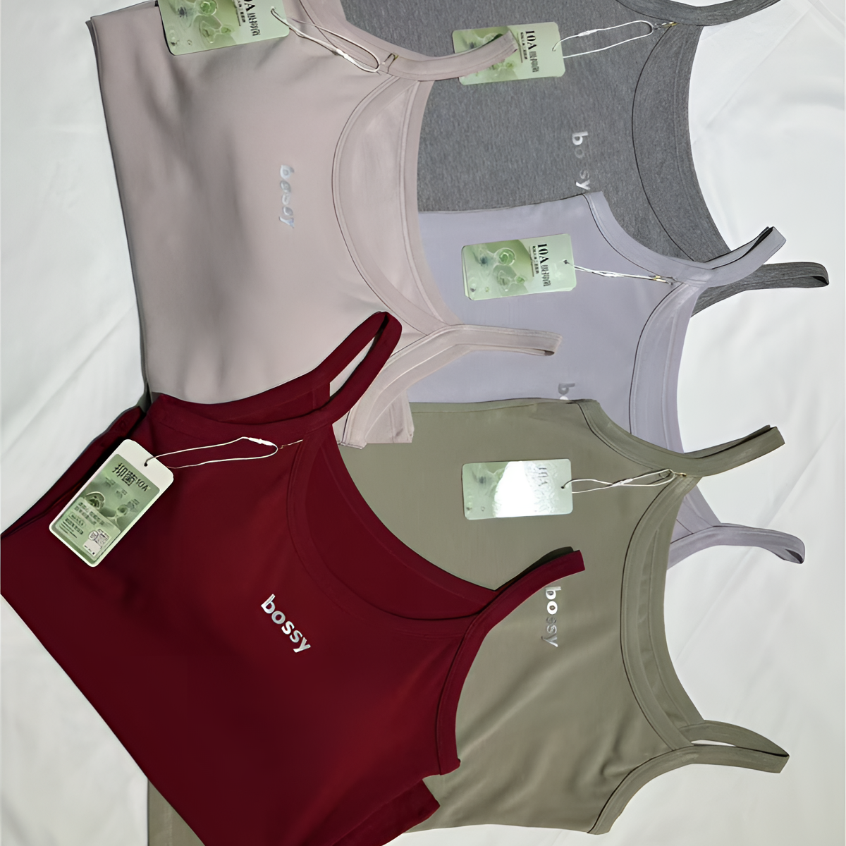 536不带胸垫吊带背心女士背心2025紧身纯色无袖内衣美背