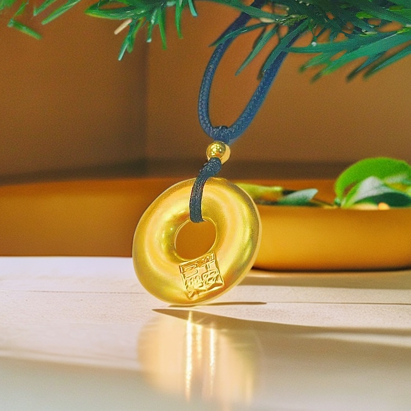 Y-6189 时尚古法平安扣  支撑工艺  +专柜礼盒