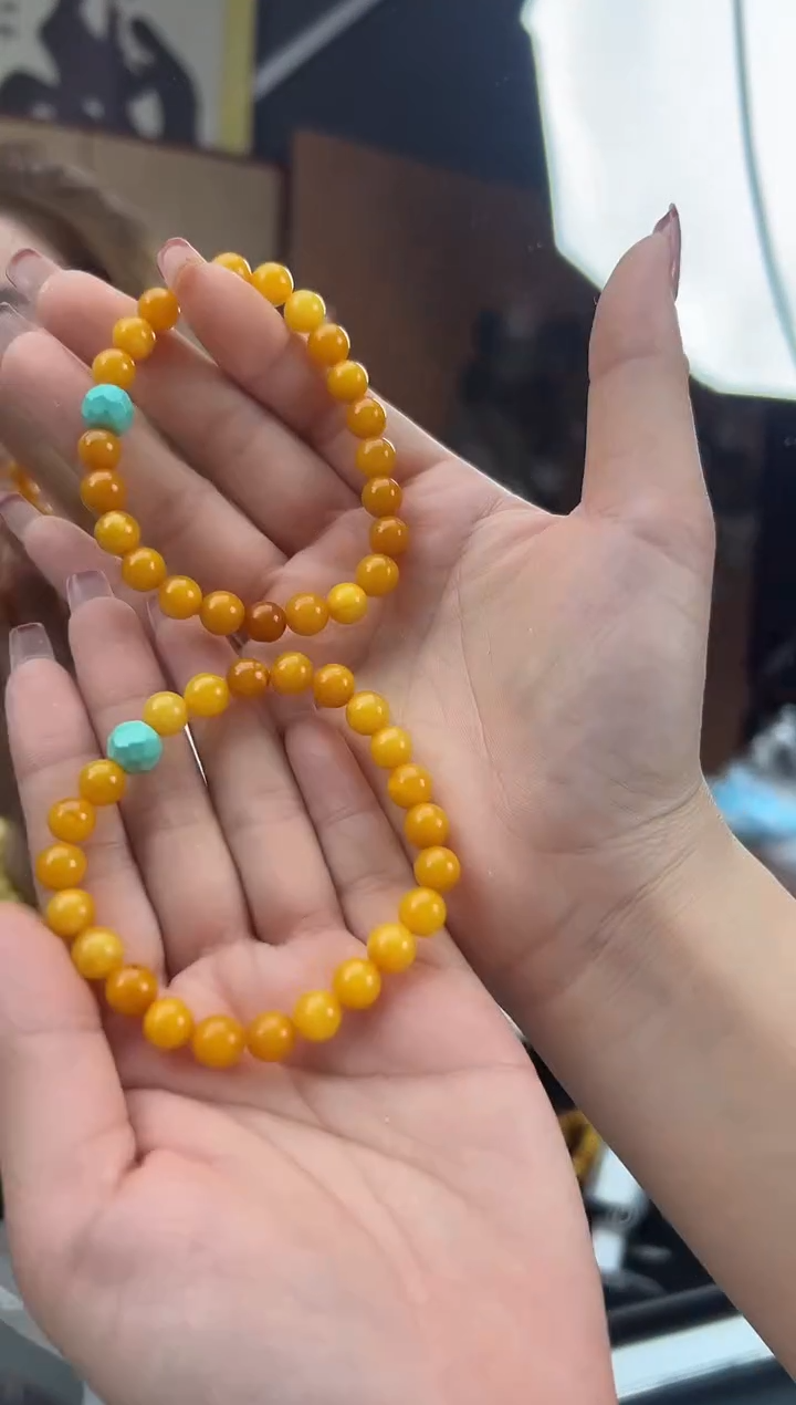 【闪购商品】琥珀裸石未镶嵌蜜蜡手串多样性发一条