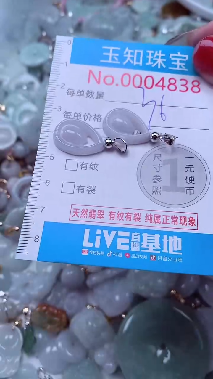 吊坠(不含链)未镶嵌翡翠4838