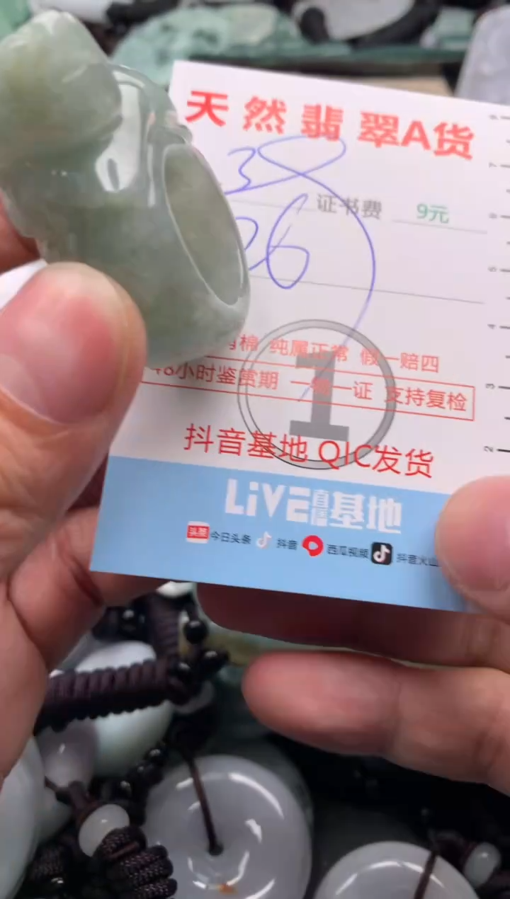 翡翠未镶嵌吊坠(不含链)1