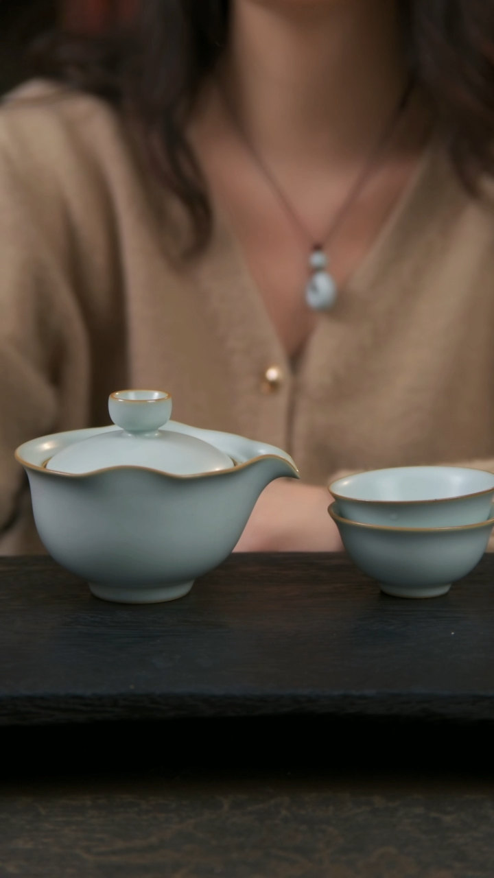 【闪购商品】杯逍遥望月茶组（开片不开片可选，默认开片）