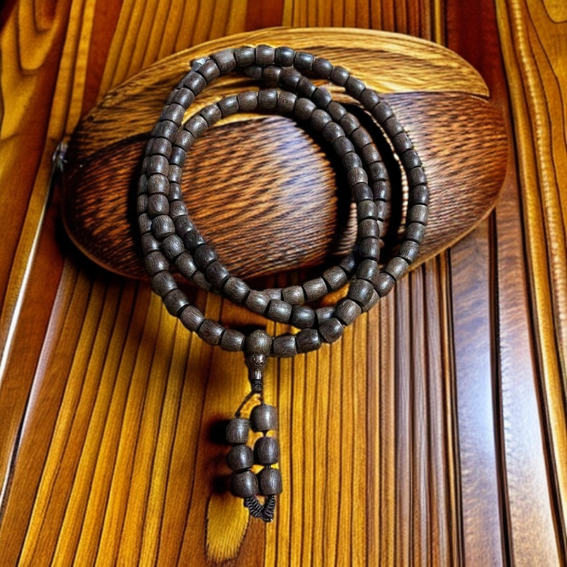 6#仓库-LS-FSP40453沉香木长串108颗沉香手串/多样性发货