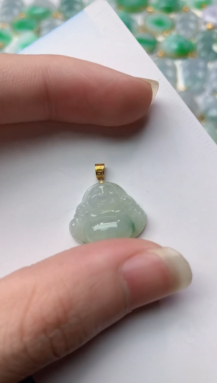 【闪购商品】翡翠颈饰18K金镶嵌91..........