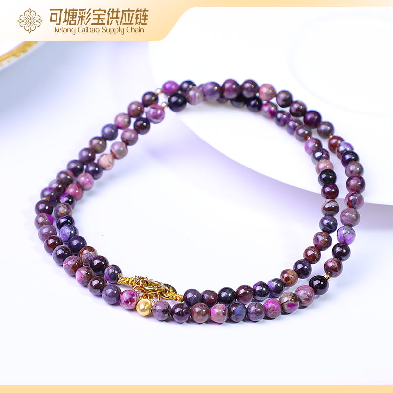 南非舒俱来 欧若风18K金 桃红樱花 舒俱来项链KTCB-4075/多样性发