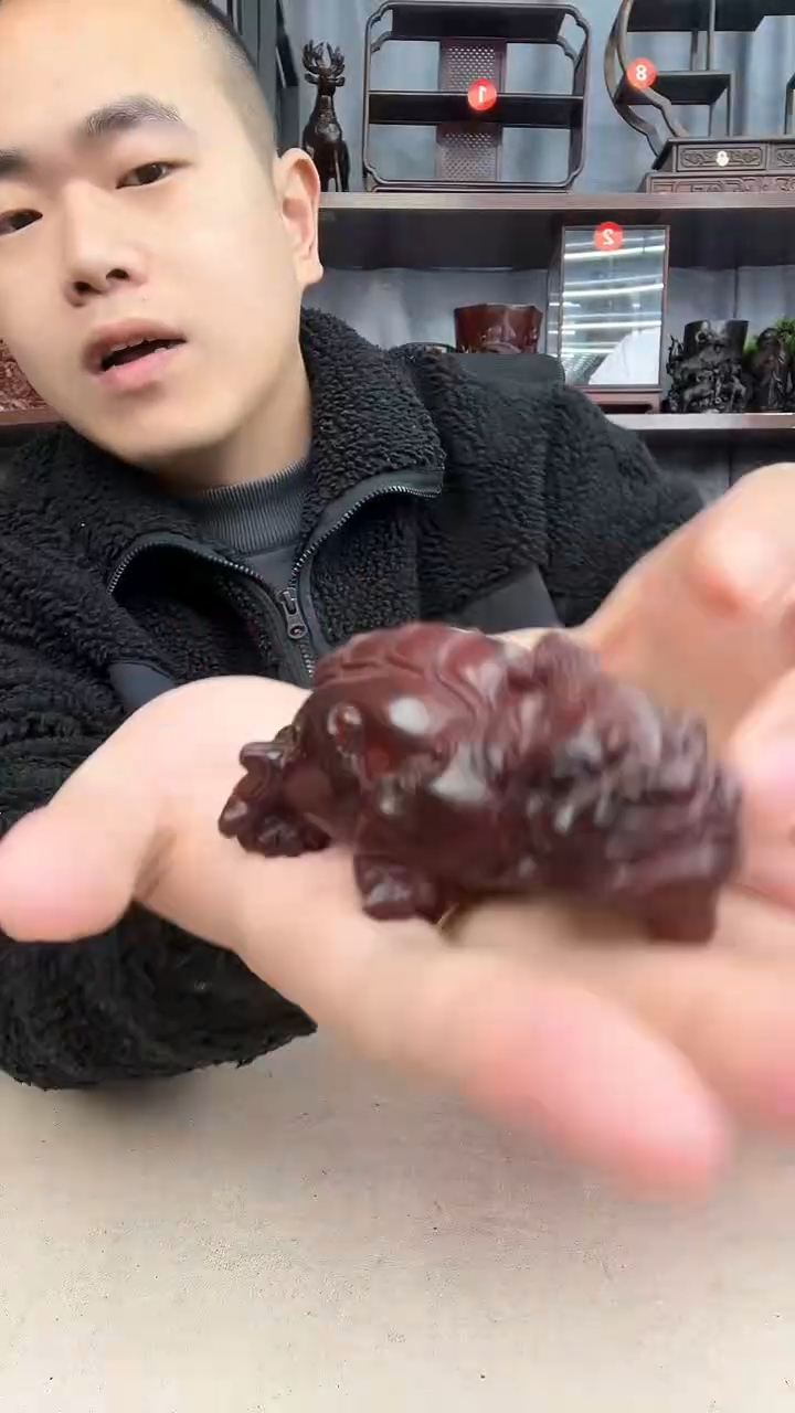 【闪购商品】乌木类端景台小李红木工艺品小李红木工艺品