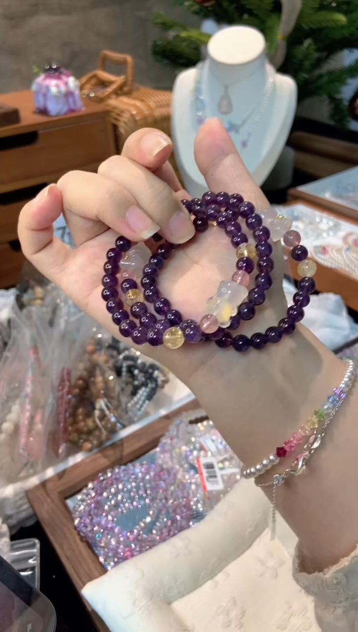 未镶嵌手串水晶孤品捡漏均匀瑕疵介意勿拍