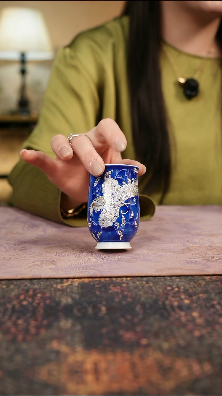 杯景德镇陶瓷杯碗柴烧多人