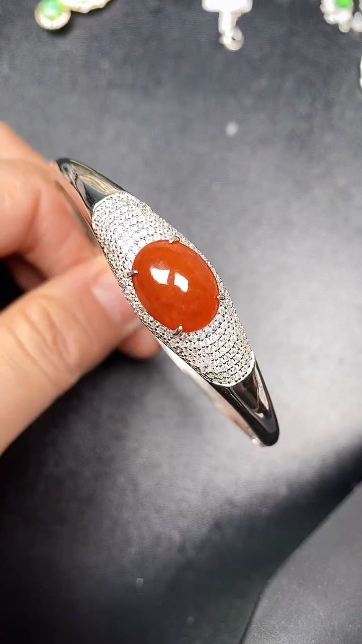 银S925镶嵌戒指翡翠5900