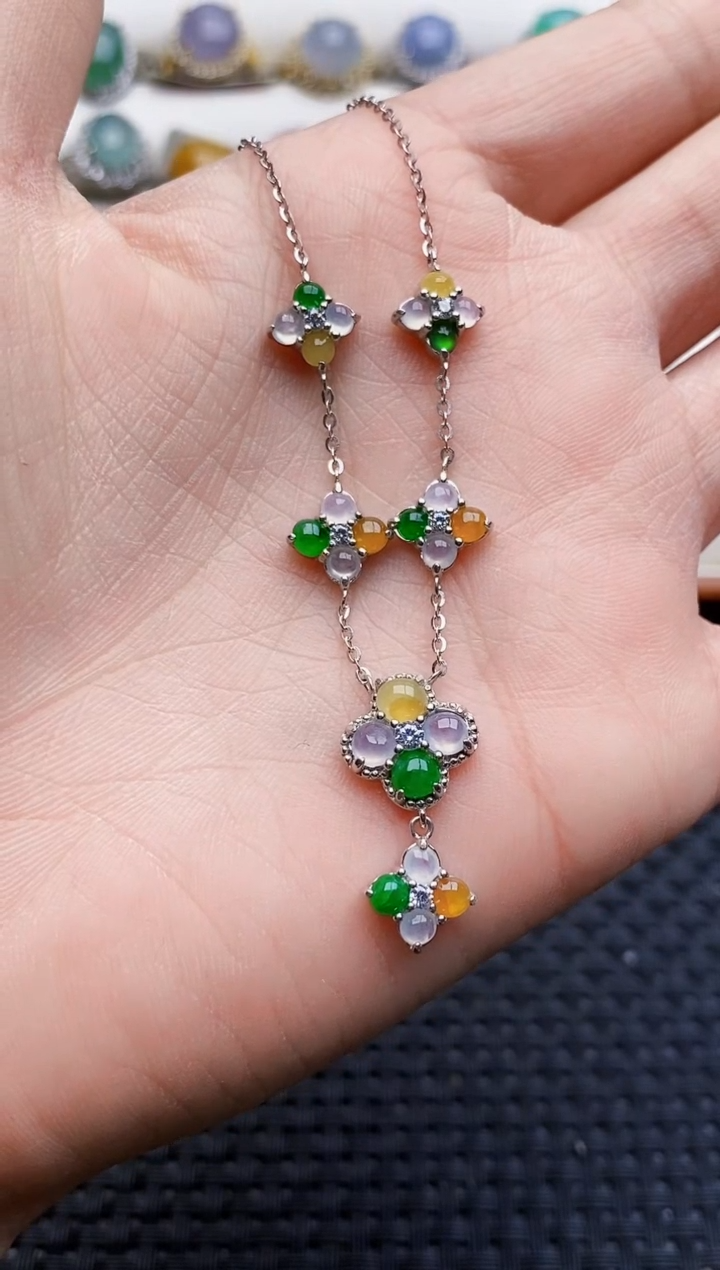 银S925镶嵌戒指翡翠2554