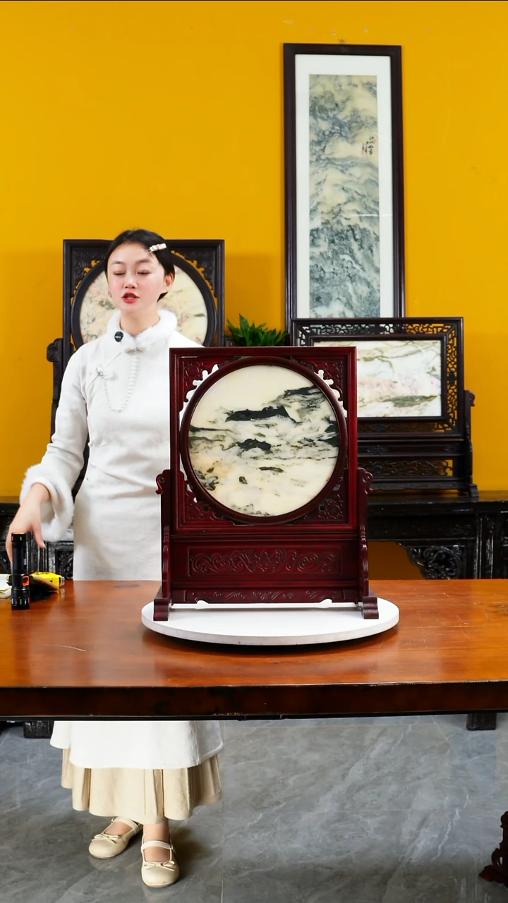 石材天然大理石画摆件