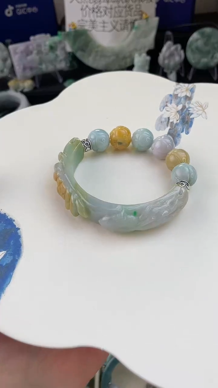 未镶嵌手链翡翠小*手工定制默认微瑕主播介绍为准