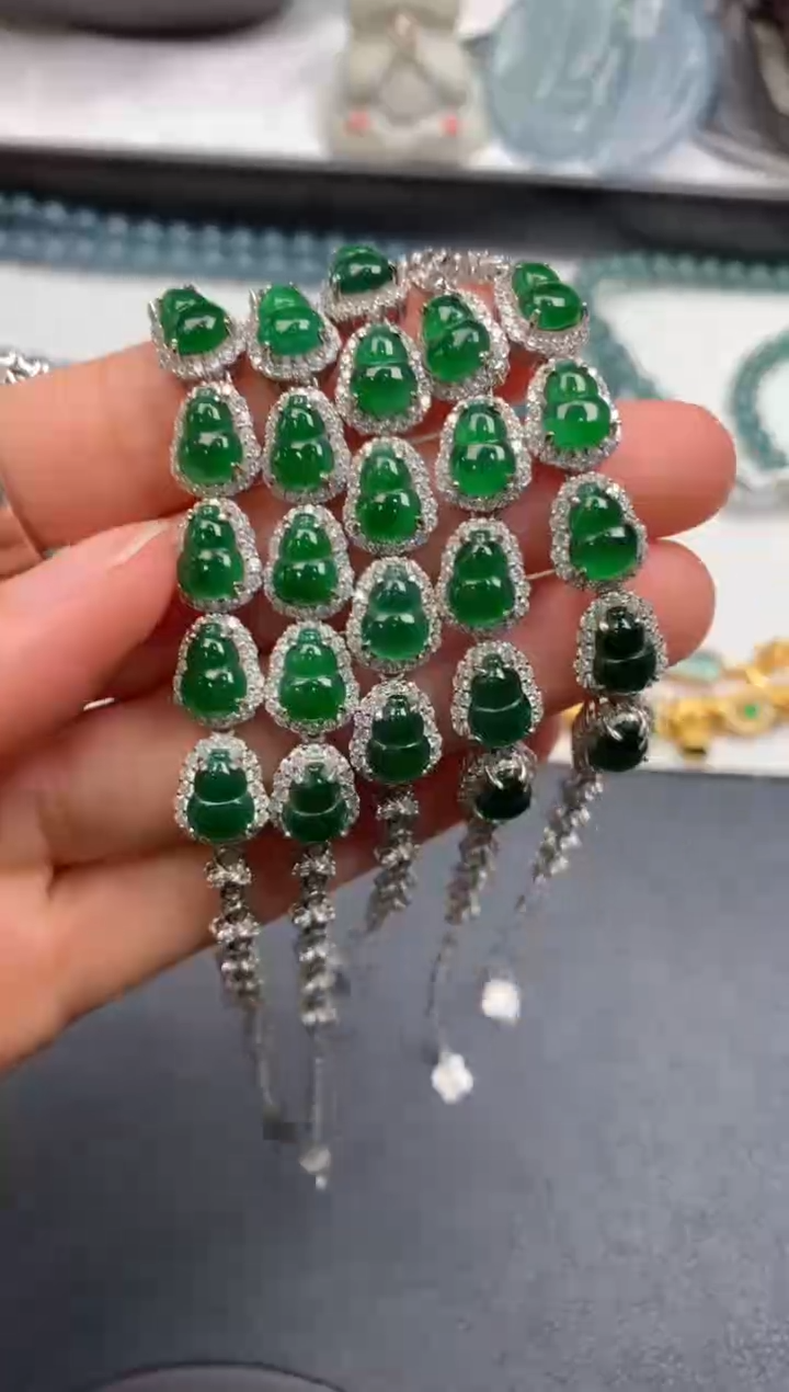 【闪购商品】翡翠颈饰银S925镶嵌多样性发其一YX202