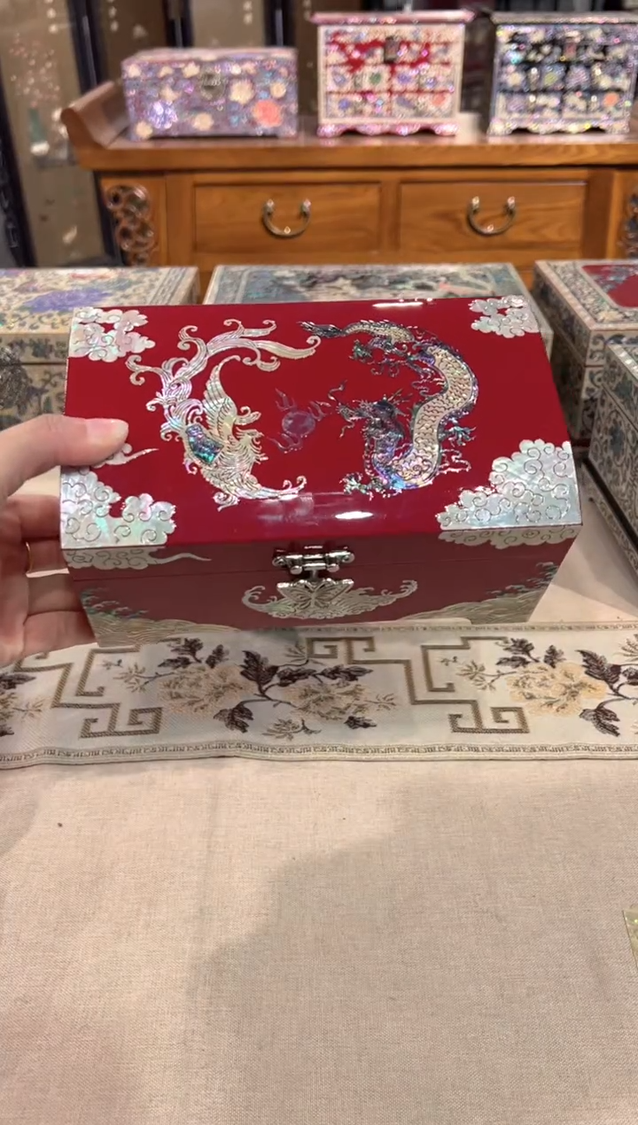 【闪购商品】按扣满贝底全满螺弘贝雅螺钿漆器文化馆