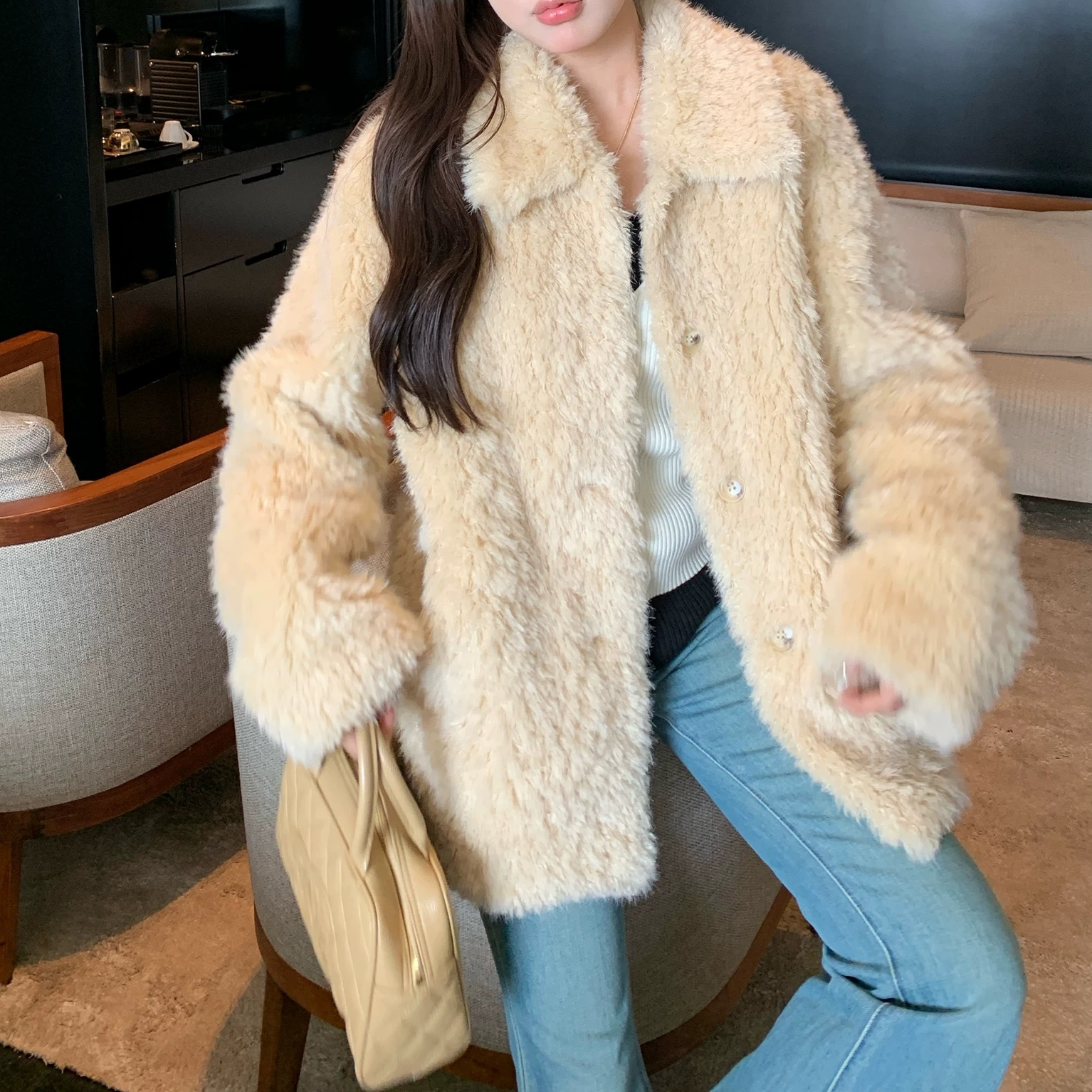 人造皮草 【1-饭饭】外套【非图片款】