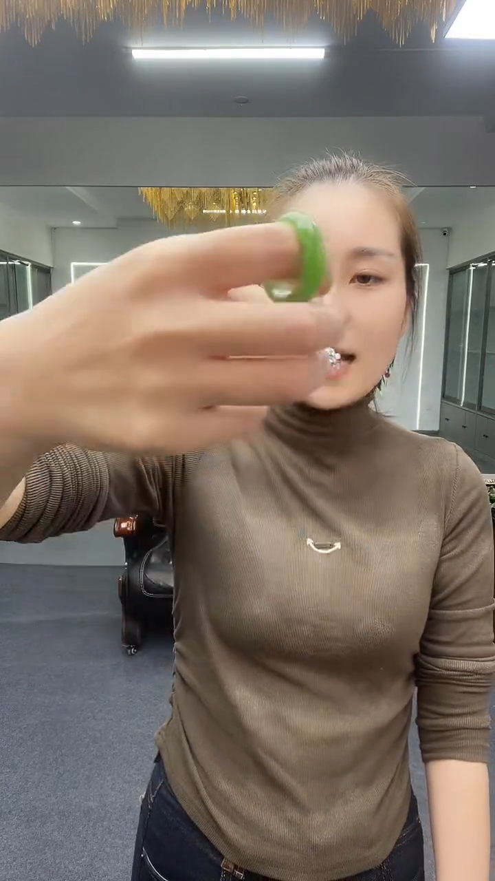 绿色戒圈多样性发货一件