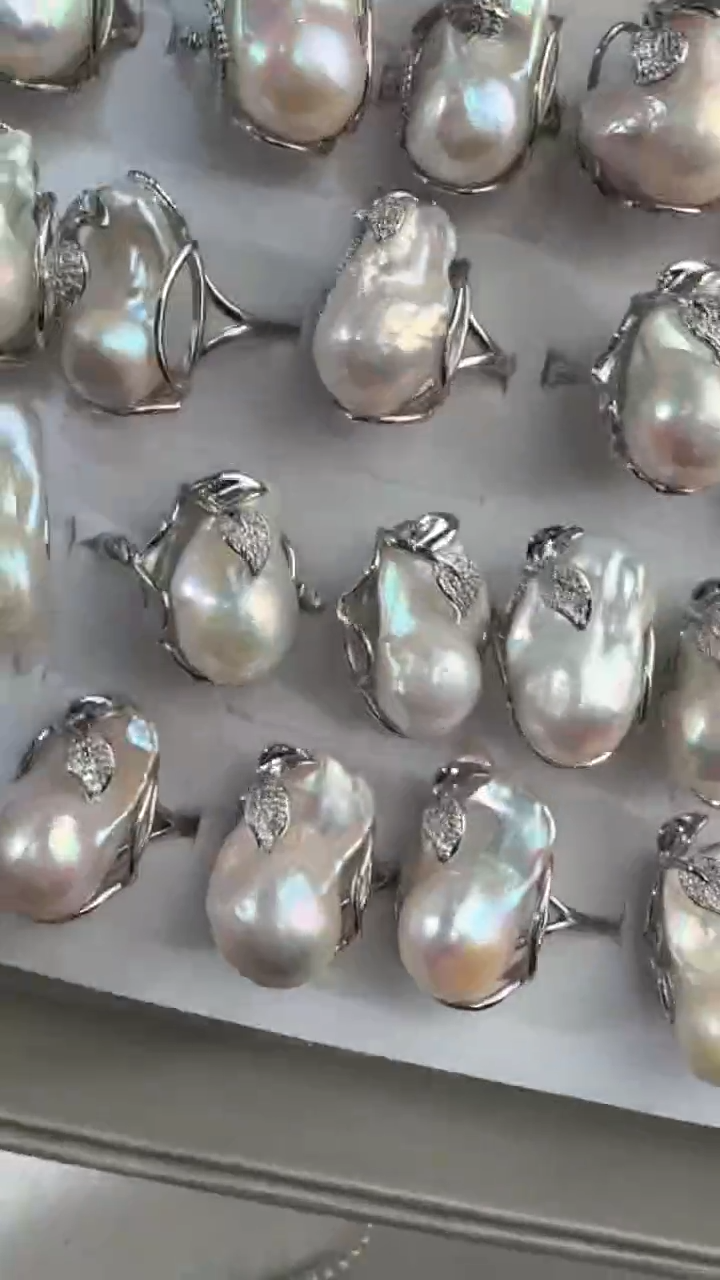 未镶嵌戒指淡水珍珠143多样性发货 发其一