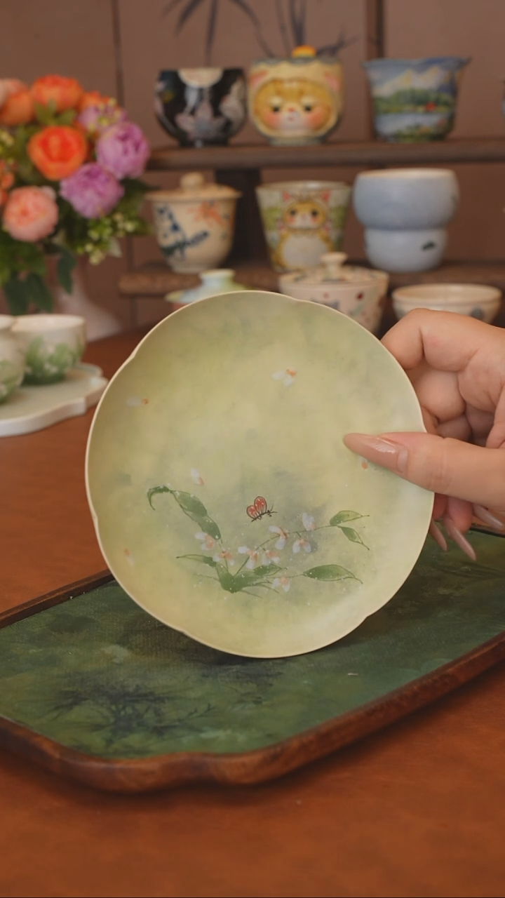 直播间福利 文心兰茶盘