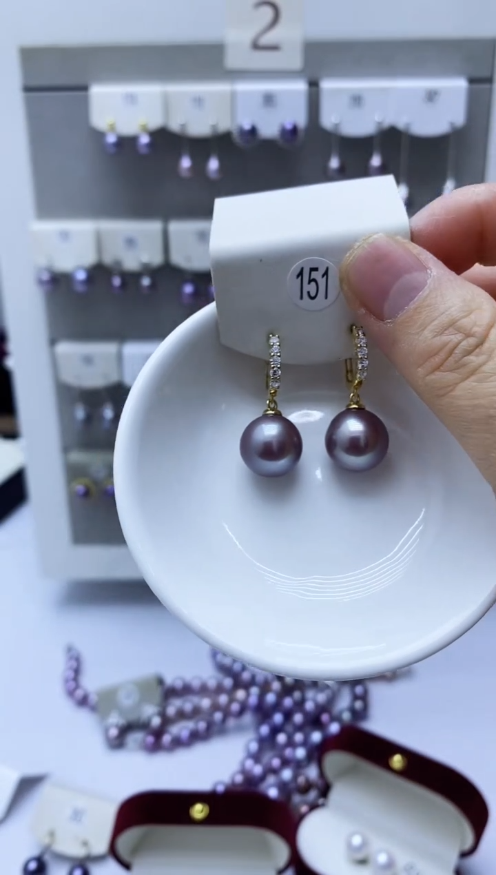 【闪购商品】淡水珍珠耳饰银S925镶嵌151