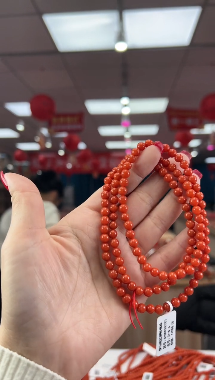【闪购商品】南红玛瑙珠串未镶嵌多样发其一/5/81080305001