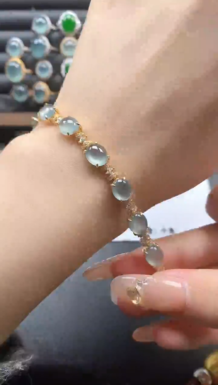 银S925镶嵌戒指翡翠51511