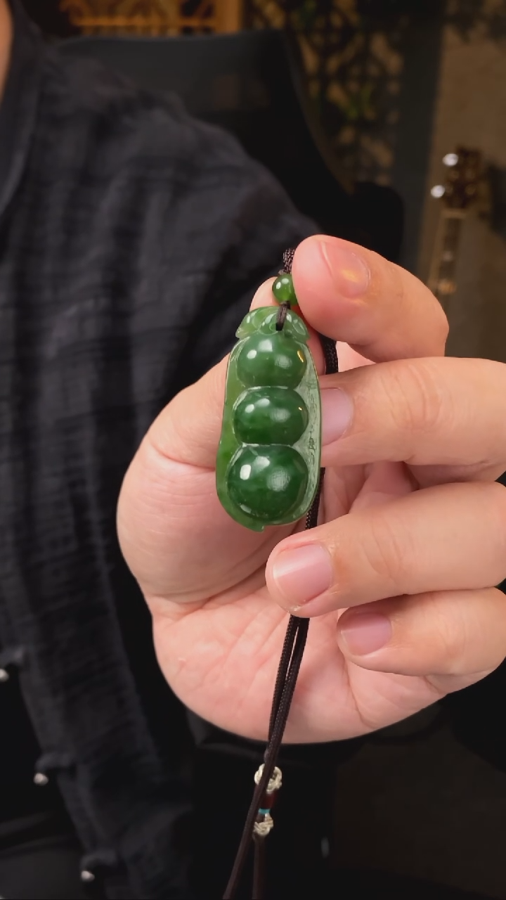 【闪购商品】和田玉吊坠未镶嵌【玉道侠侣】俄料碧玉7号矿福瓜