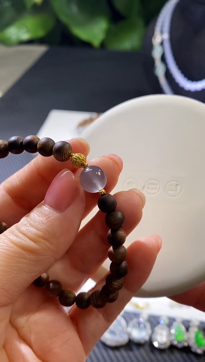 【闪购商品】翡翠挂件未镶嵌单珠手串