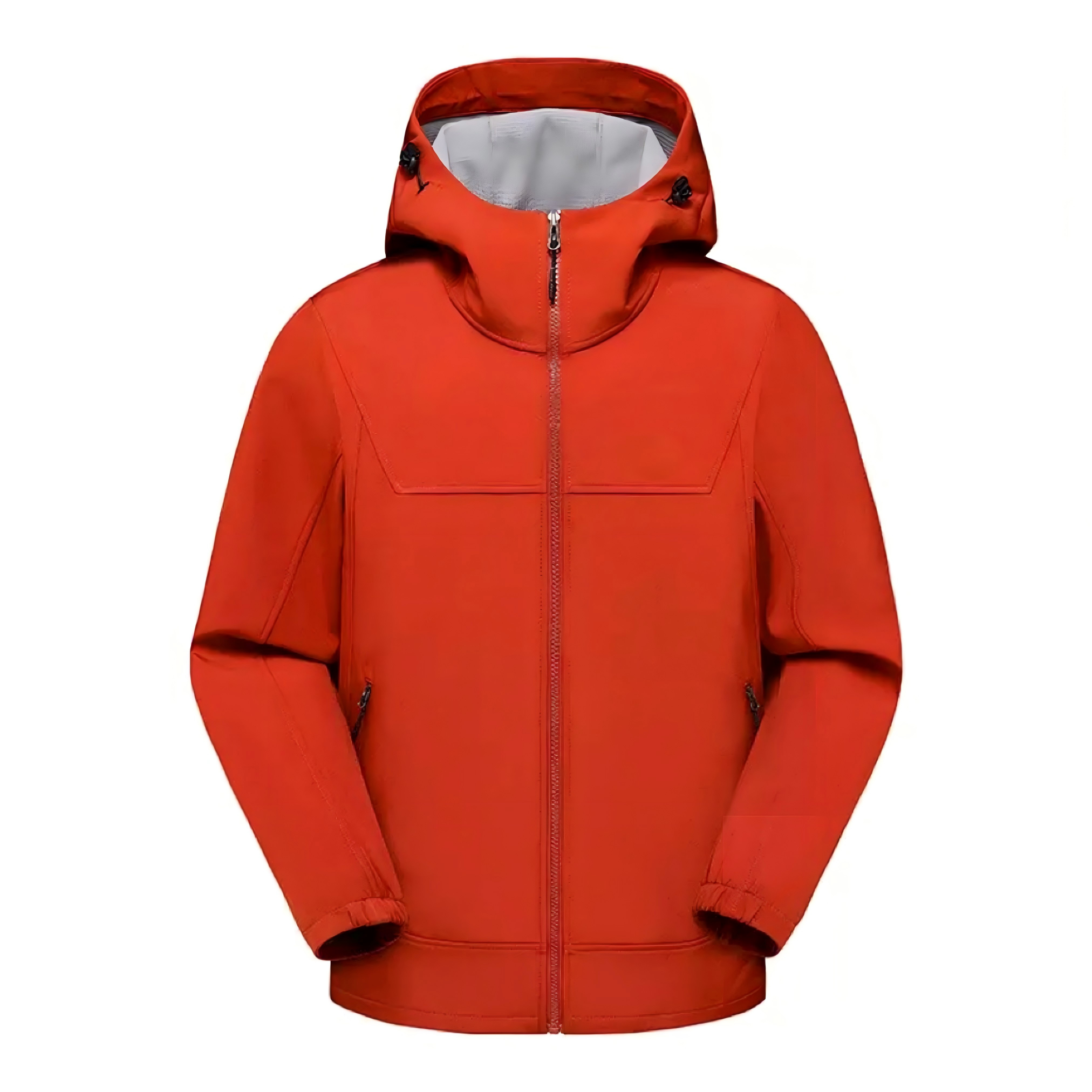 小四方标软壳冲锋衣防水时尚男女同款夹克连帽秋冬休闲运动外套