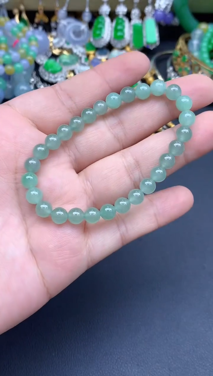 未镶嵌手链翡翠131-春日珠宝