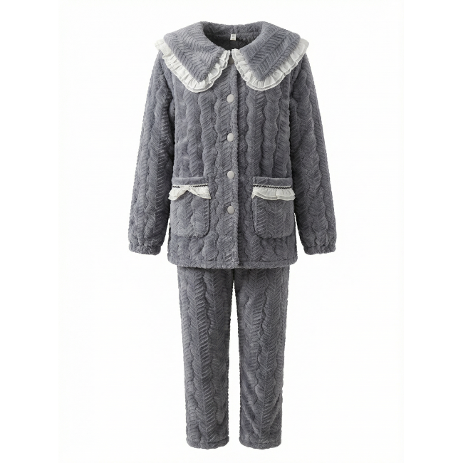 【粉丝专享】加绒加厚冬季款家居服套装93371~XG