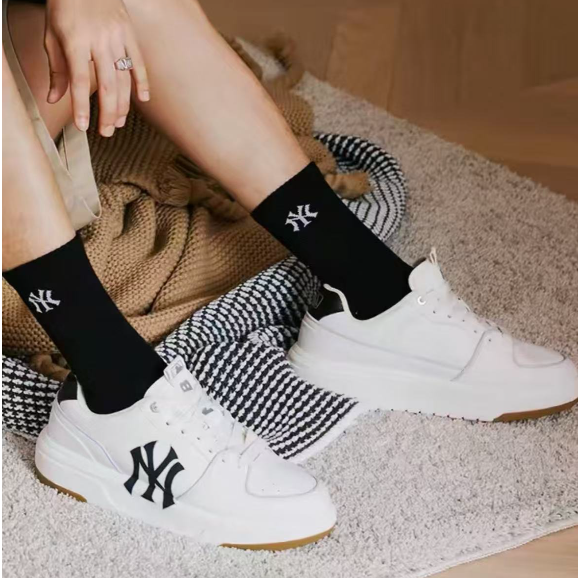 MLB 杂款链接 默认微瑕 男女同款 板鞋 百搭 舒适 休闲          