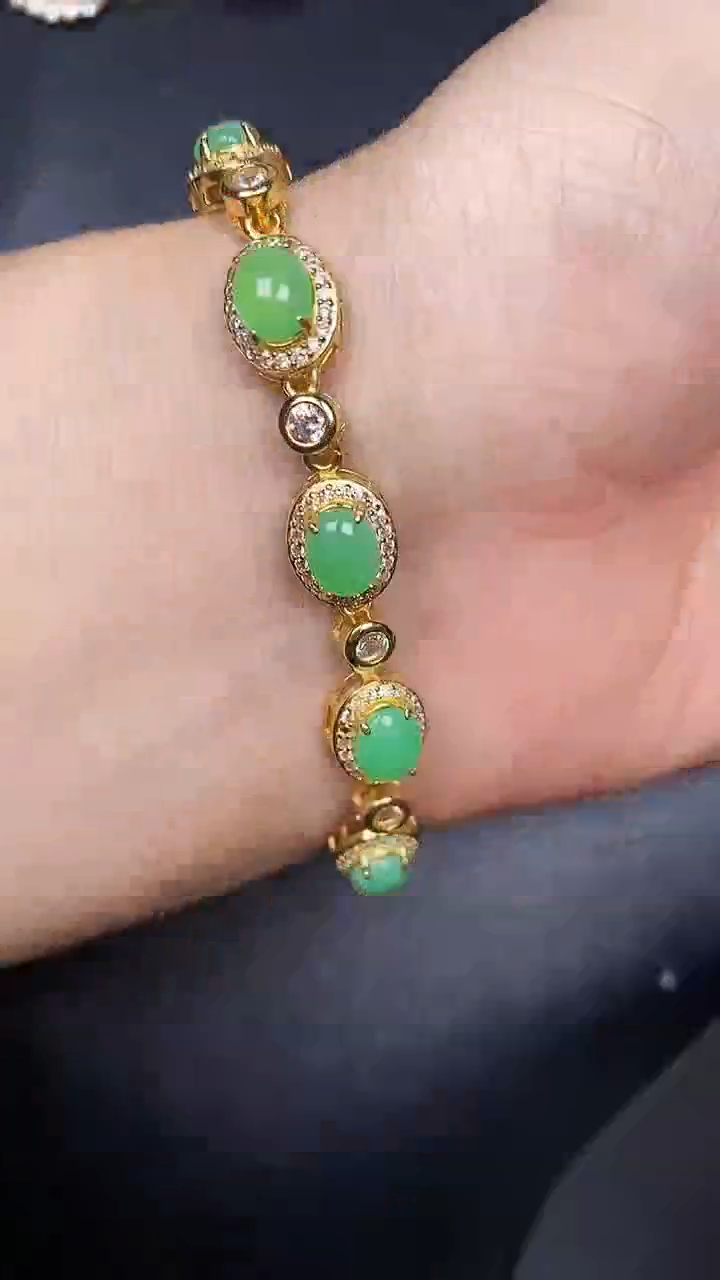 银S925镶嵌戒指翡翠2210