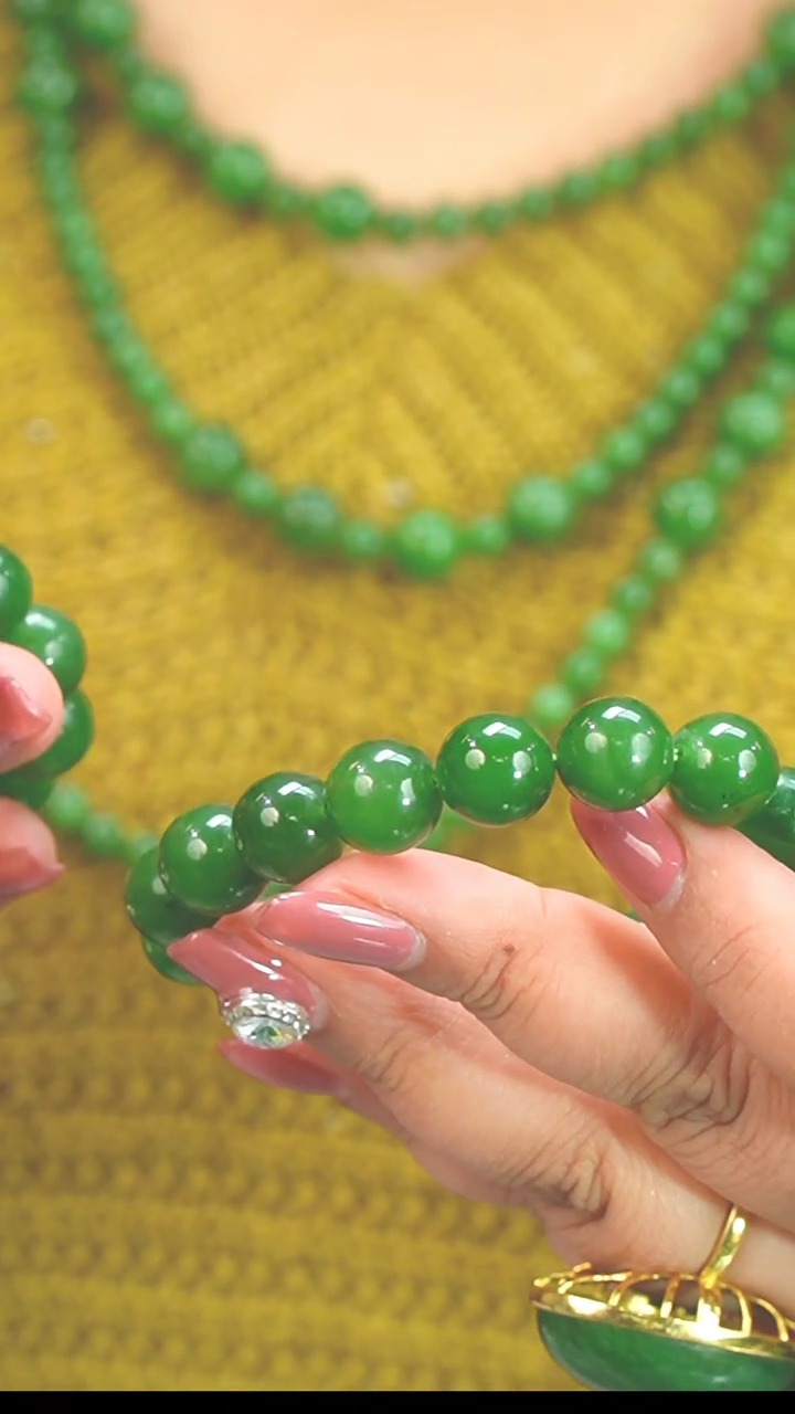 【闪购商品】和田玉（碧玉）11mm+未镶嵌手串多样发一