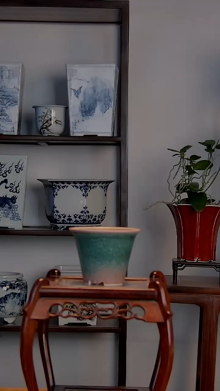 景德镇陶瓷手工花盆